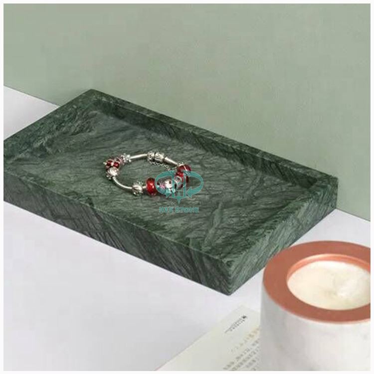 Green Marble Bathroom Tray