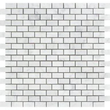Biała mozaika Carrara
