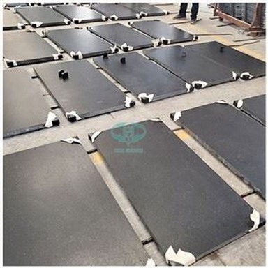 Blat granitowy z czarnego, skórzanego granitu