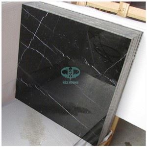 Marmurowa płytka podłogowa Nero Marquina